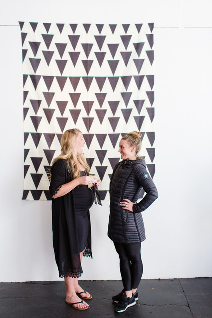 Modern black and white baby shower