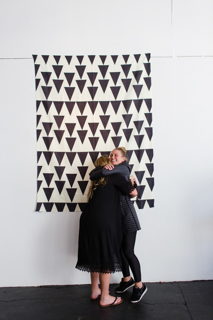 Modern black and white baby shower