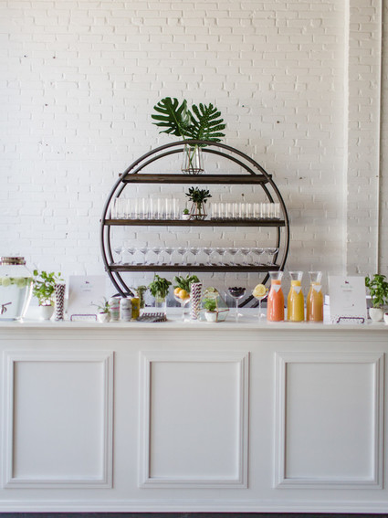 Modern black and white baby shower