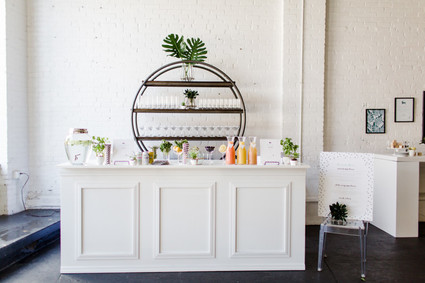 Modern black and white baby shower