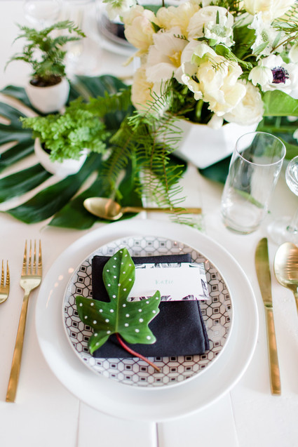 Modern black and white baby shower