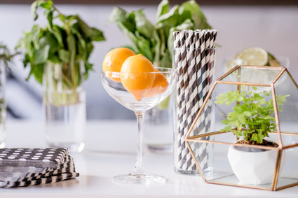 Modern black and white baby shower