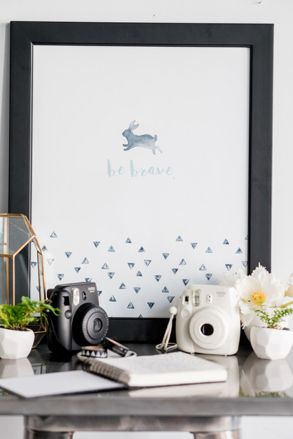 Modern black and white baby shower