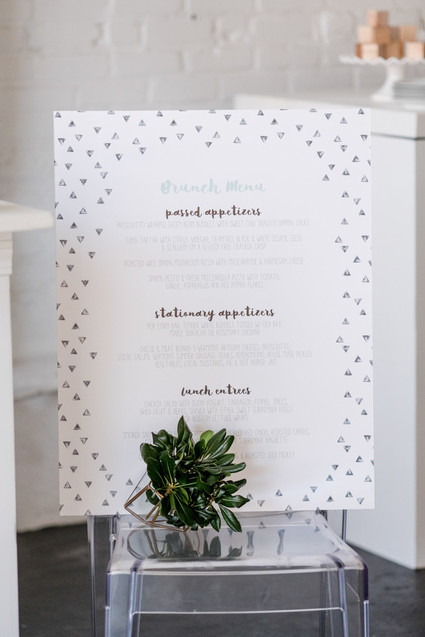 Modern black and white baby shower