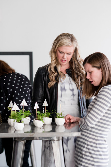 Modern black and white baby shower