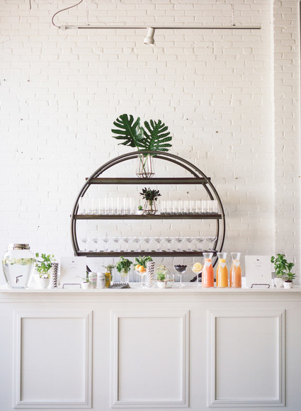 Modern black and white baby shower