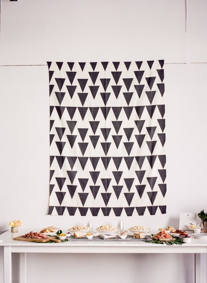 Modern black and white baby shower