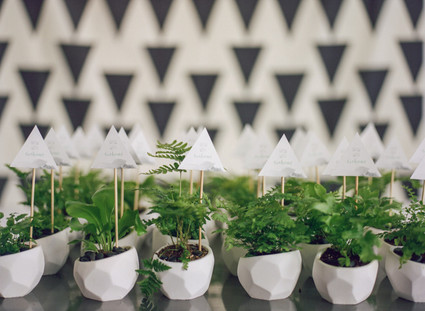 Modern black and white baby shower