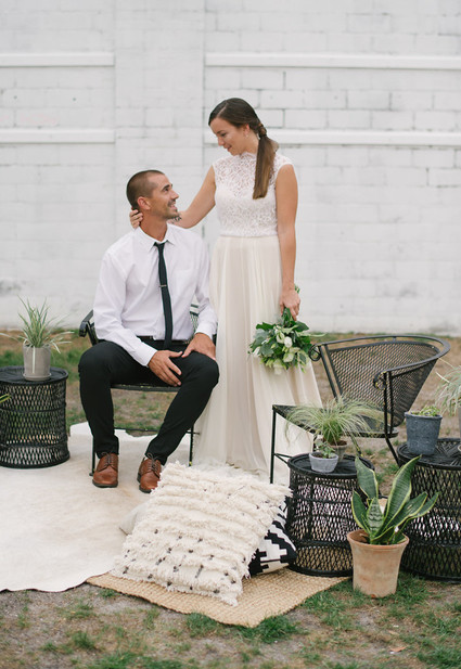 Outdoor wedding lounge