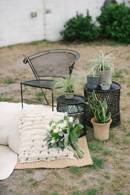 Outdoor wedding lounge