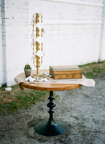 Vintage escort card display