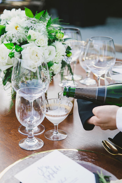 Modern white floral arrangement