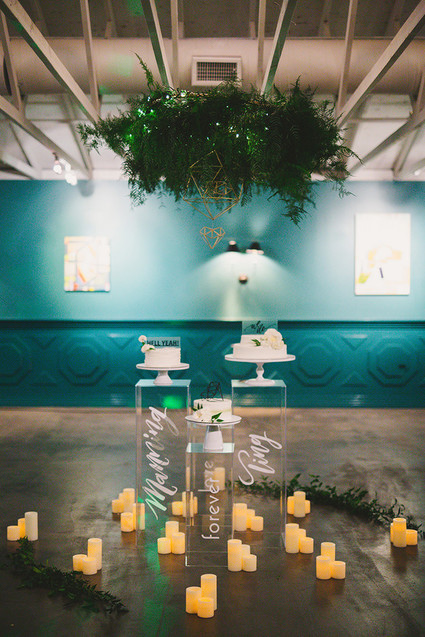 Modern cake display