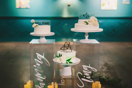 Modern cake display