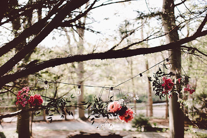 Hanging floral garland