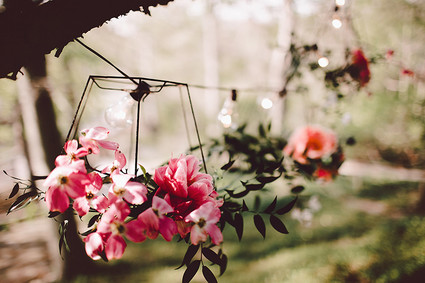 Hanging floral garland