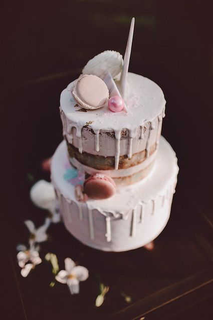 Whimsical wedding cake