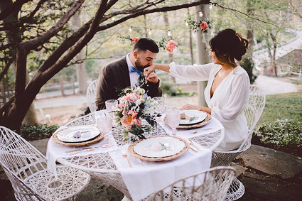 Boheimian garden wedding