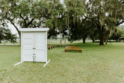 Outdoor wedding ceremony
