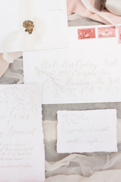 Elegant wedding stationery