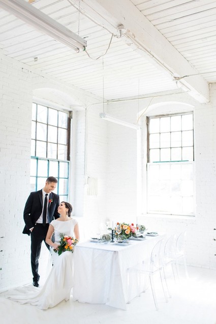 Industrial modern wedding