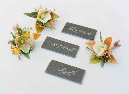 Stone escort cards Inspiration