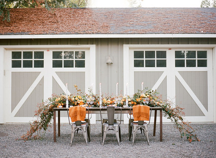 Fall wedding decor