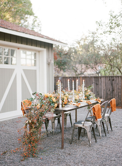 Fall wedding decor