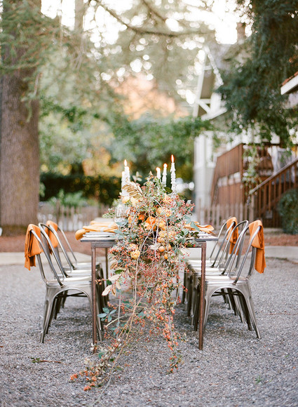 Fall wedding decor