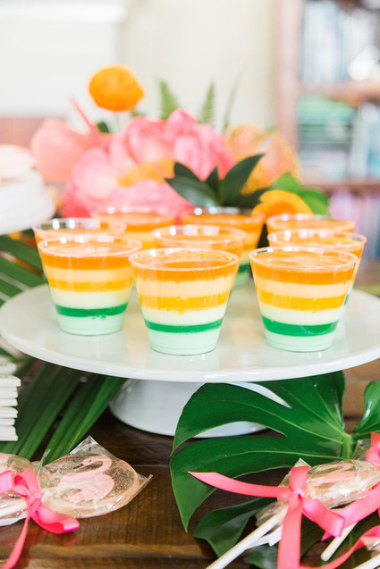 layered jello cups