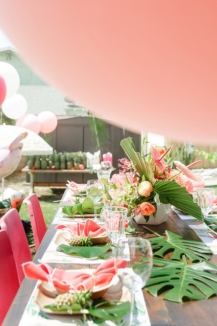Tropical 1st birthday party