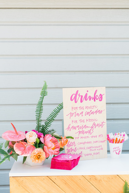 Tropical 1st birthday party