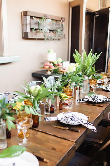 Rustic modern baby shower