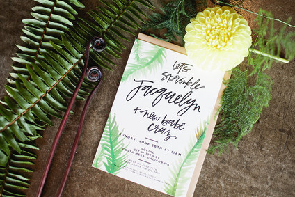 Rustic modern baby shower