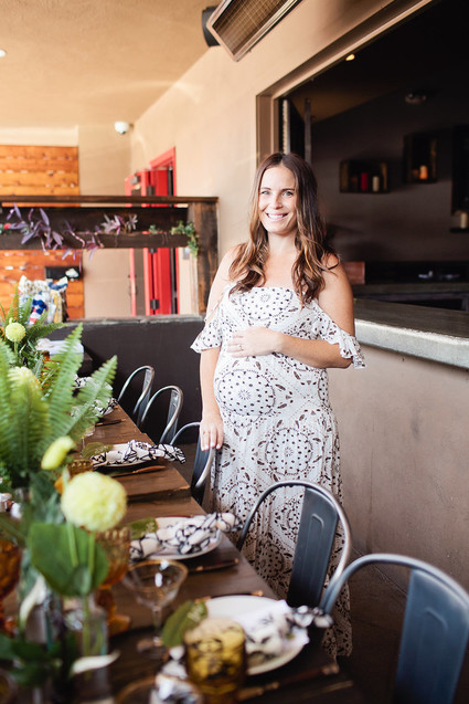 Rustic modern baby shower