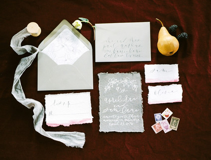 Fall wedding invitation