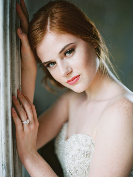 Romantic bridal hairstyle