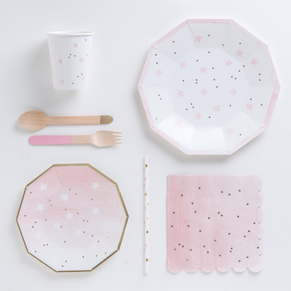 Modern paper party decor