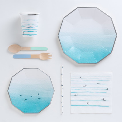 Modern paper party decor