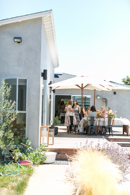 summer backyard baby shower