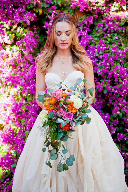 Colorful bridal bouquet