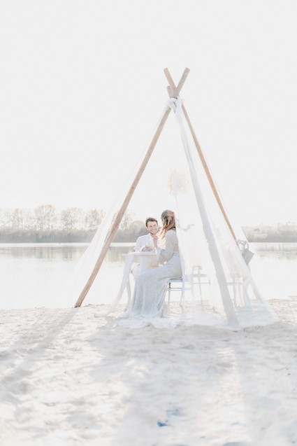 Dreamy bohemian teepee