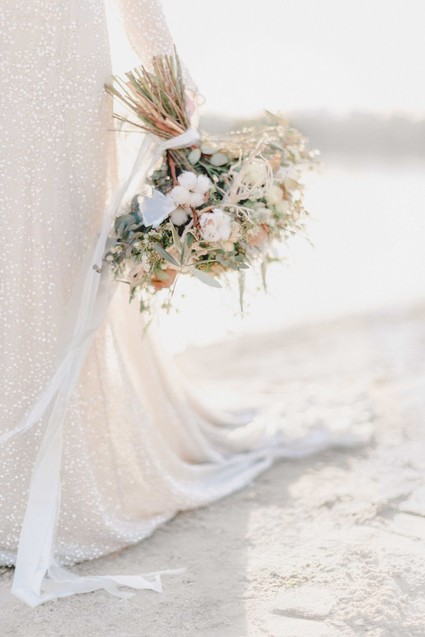 Seaside wedding portraits