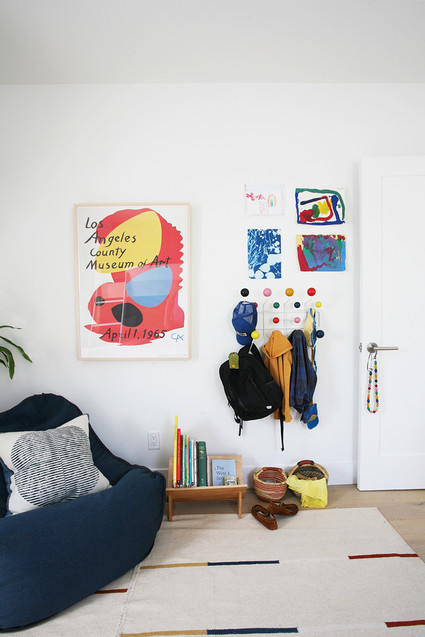 Modern natural shared boys room