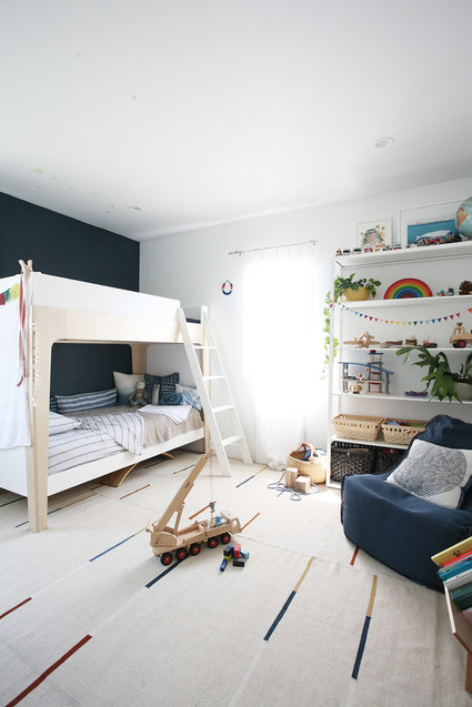 Modern natural shared boys room Inspiration