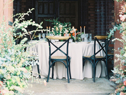 Modern vintage place setting