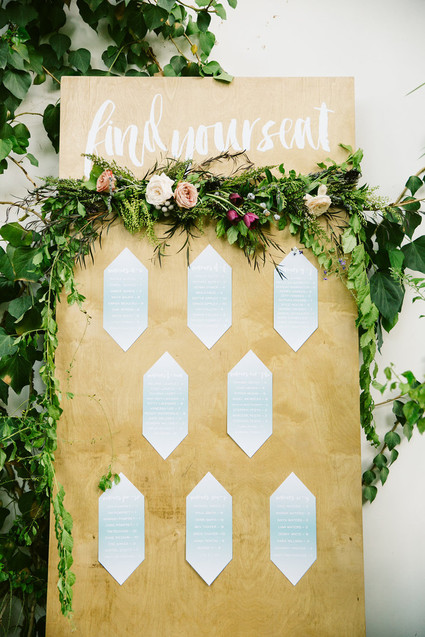 Rose quartz + serenity color wedding