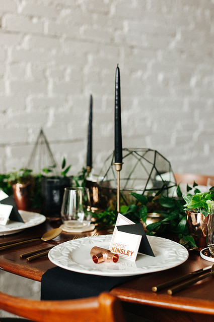 Modern tablescape