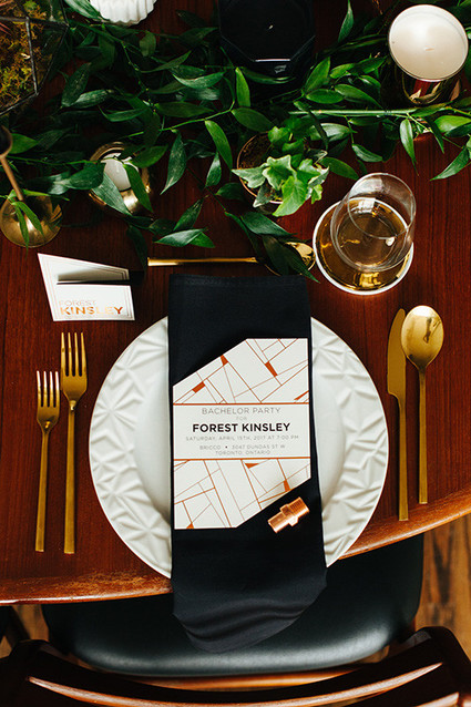 Modern bachelor party inspiration