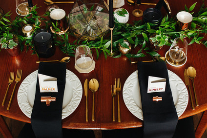 Modern tablescape